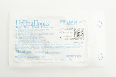 Teleflex Medical 382805 Derma Hooks Neuro Elastic Retractors 12mm (x)- Pack of 6